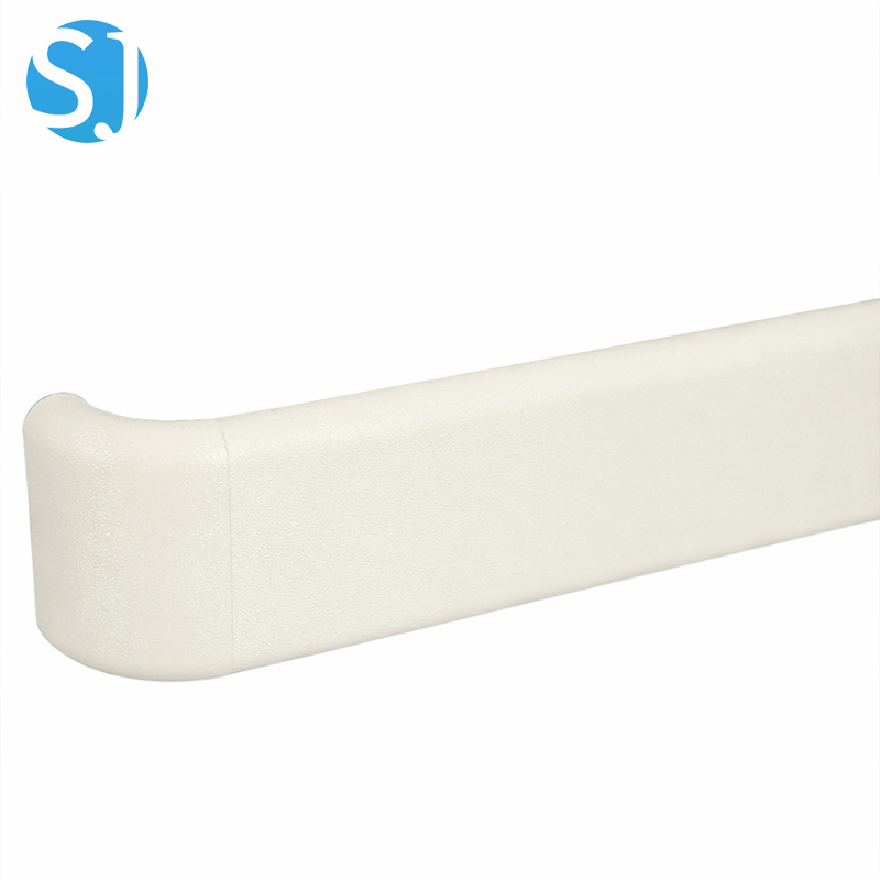 Hospital Medical PVC Wall Protection Handrail Aluminum Reinforced Safety Rail for Hospitals Anti-Bump and Hygienic Corridor Guard