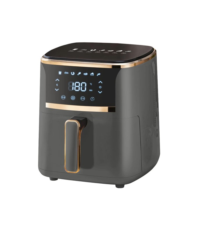 Premium Smart Air Fryer with Touch Screen and Visible Machinery