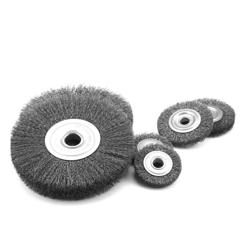 Проволочная щетка-колесо для дрели (латунь, медь, нержавейка)