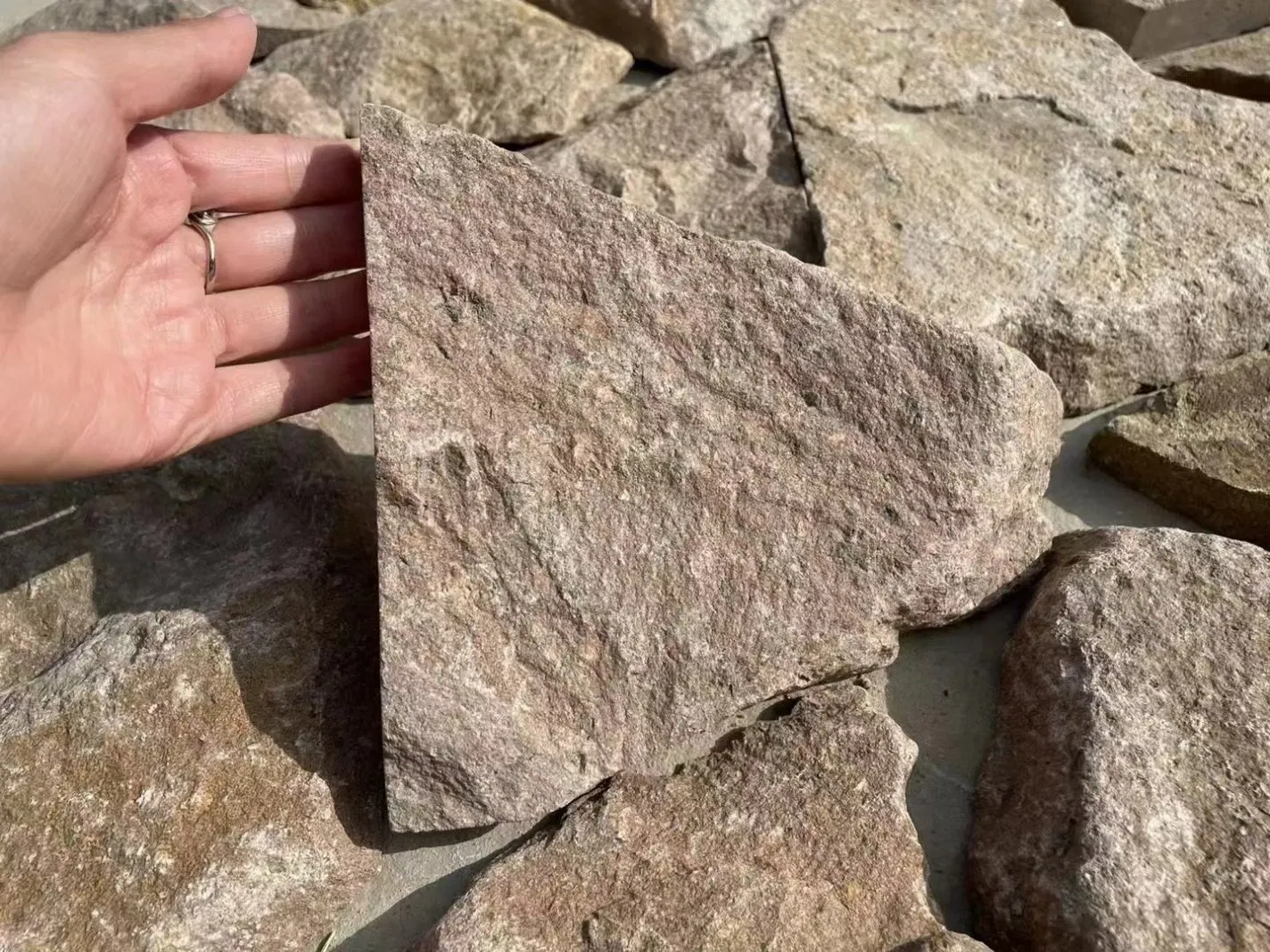 Random Shape Irregular Flagstone Crazy Paving Slate Stone for Wall and Floor