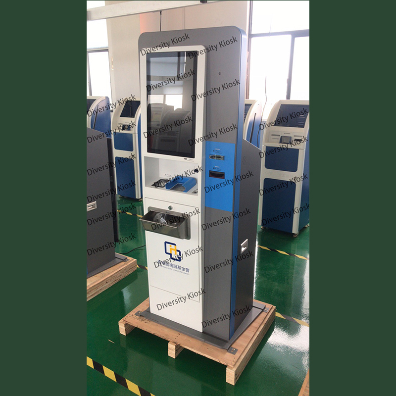 Flexible Commissions and Customizable Fees Thermal Printer ATM Cash Dispenser Kiosk Machine