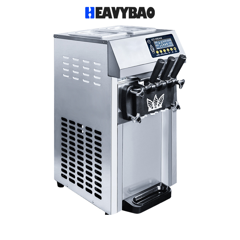 Heavybao 1250W 110V 220V Commercial Soft Ice Cream Icecream Maker Machine