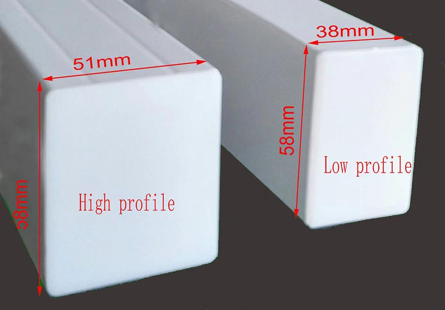 58*51 High Profile Top Rail Headrail for Venetian Blinds