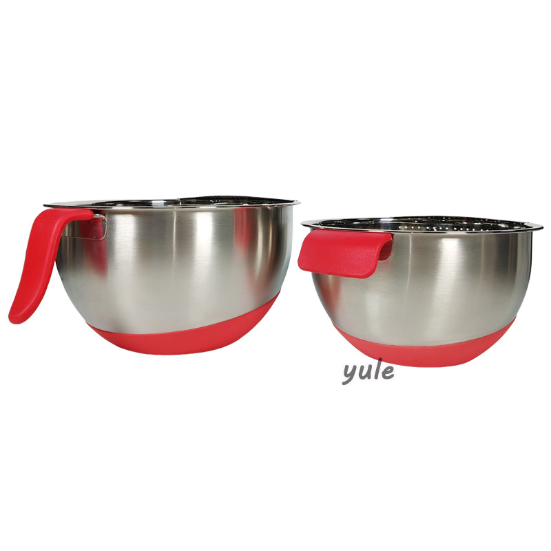 New Design Filtered Stainless Steel Mesh Rice Colander Strainer and Bowl Rice Washing Bowl