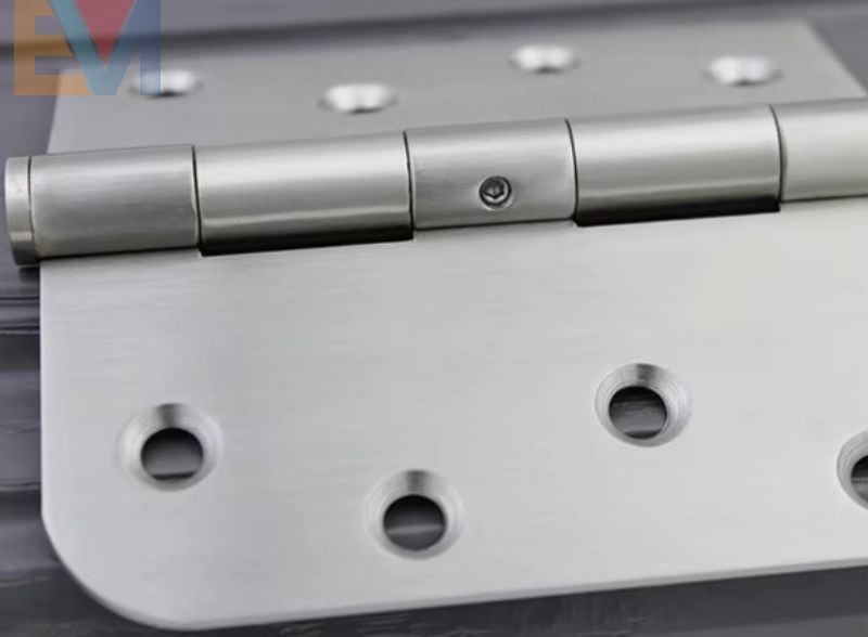 304 Stainless Steel 4 Inch 2bb Silver Brushed Half Round and Half Square Door Hinge