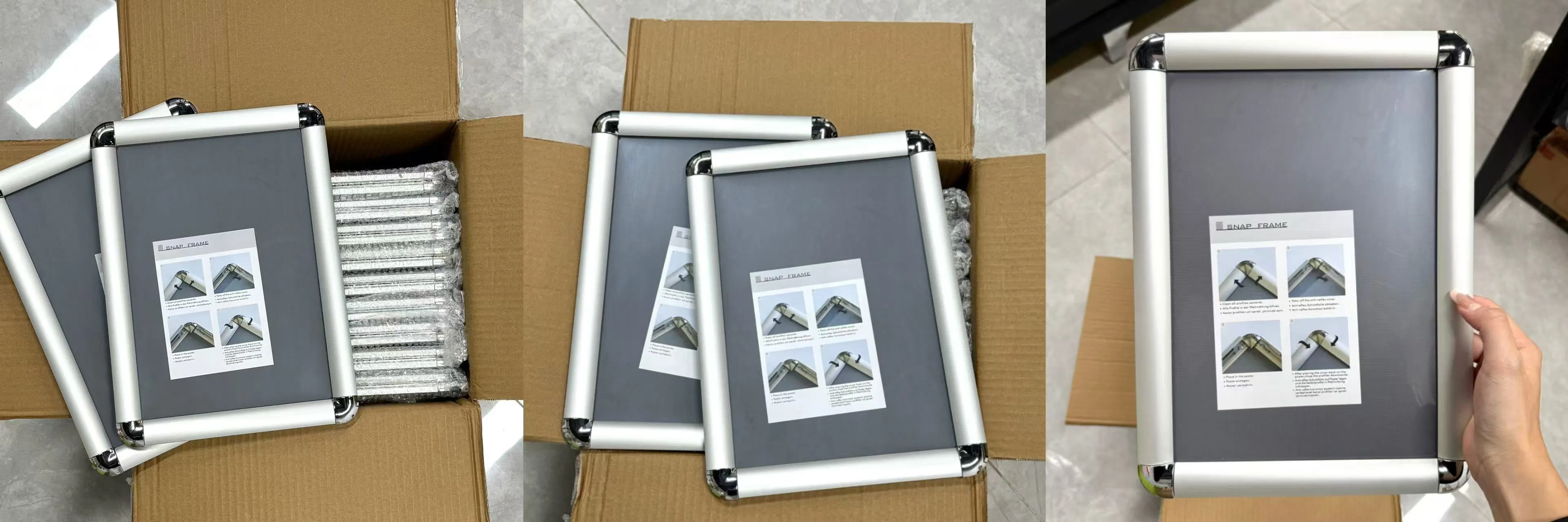 Premium Aluminium Snap Frame for A4/A3 Movie Posters