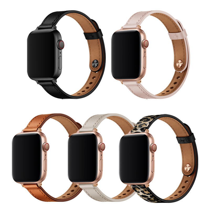 China Wholesale Good Quality Genuine Leather Watch Straps Apple Watch Bands for Women