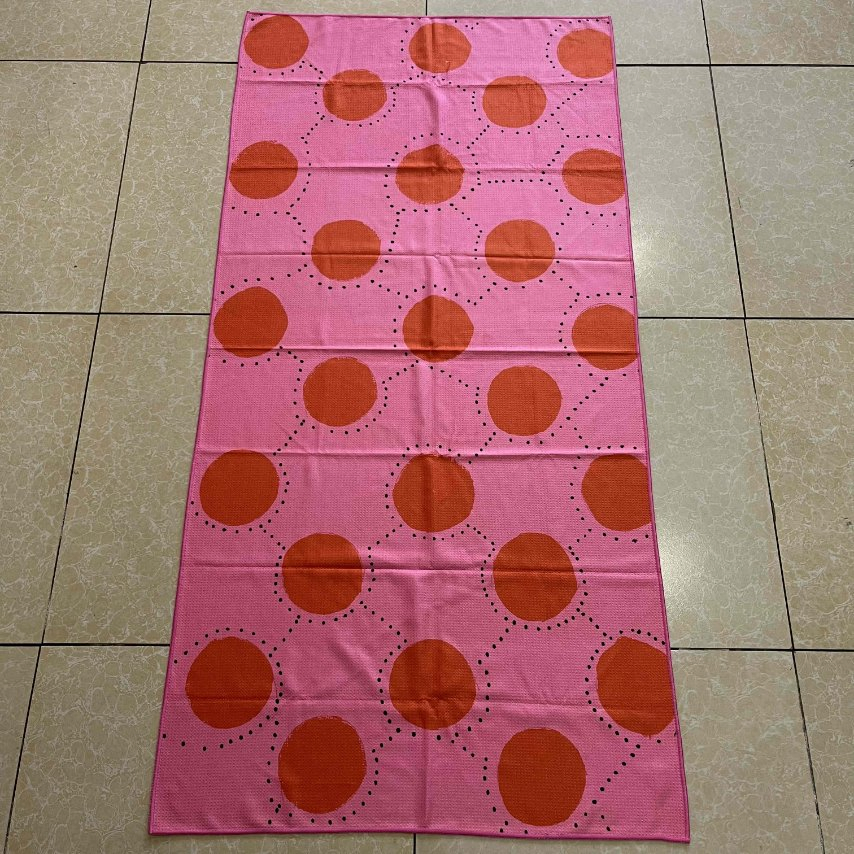 Recycled Heat Transfer Print Microfiber Beach Towel for Handwash
