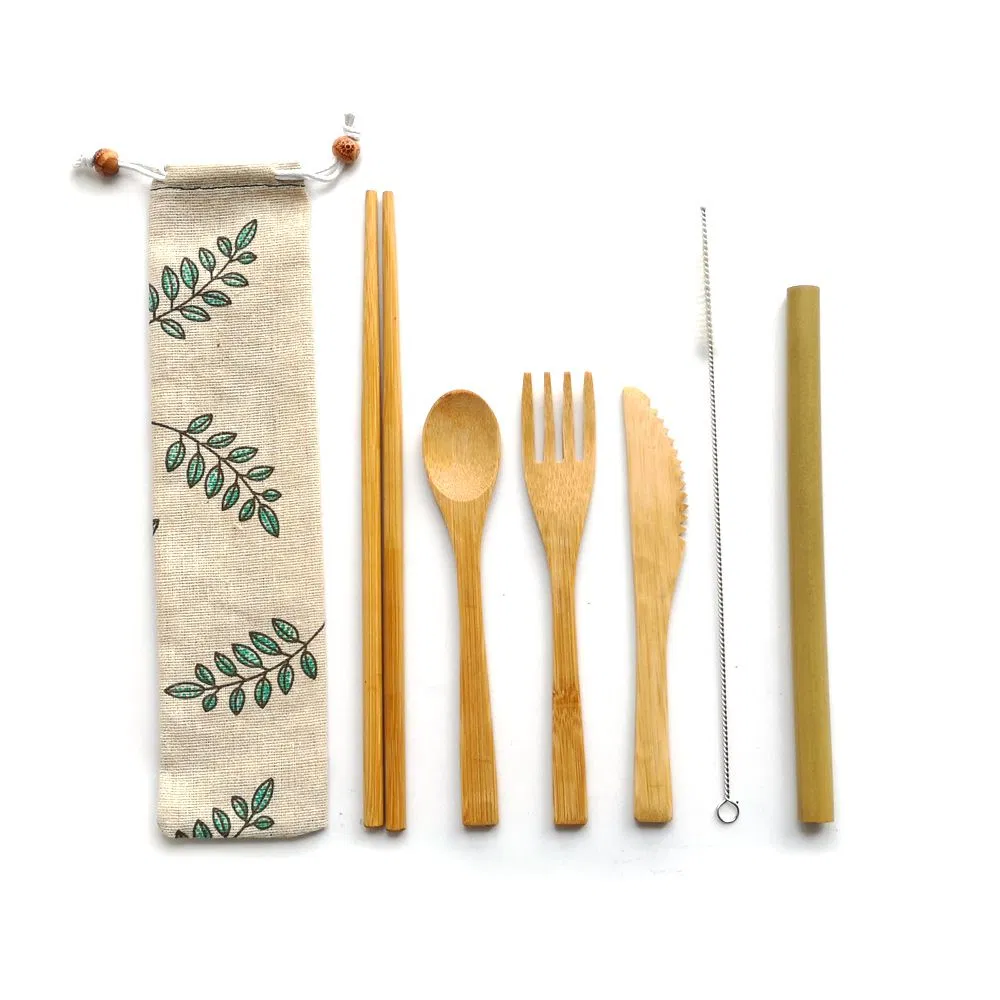 Zero-Plastic Wooden Cutlery Bamboo Cutlery Set