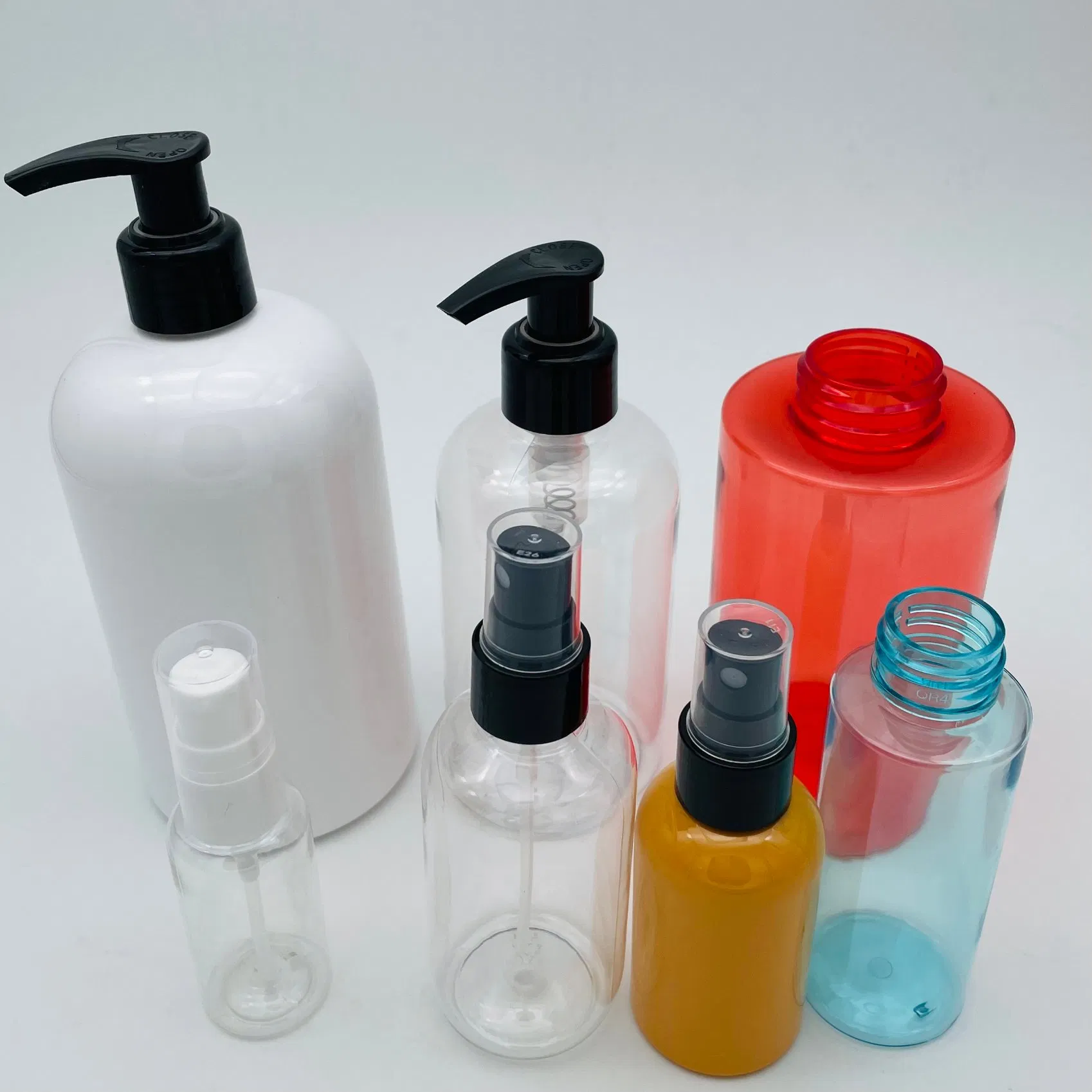 Hot Sales 200ml Foaming with Brush Pet Transparent Bottle for Personal Care