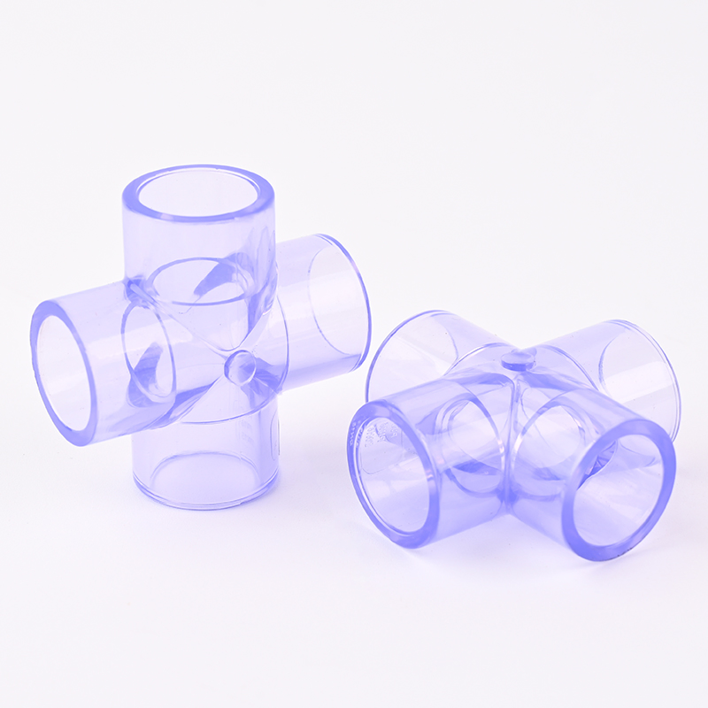 China-Made Reliable, Corrosion-Resistant, Clear, Long-Lasting Transparent CPVC Equal Cross for Plumbing and Water Supply