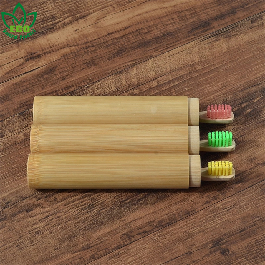 Natural Bamboo Toothbrush Tube Eco Friendly Toothbrush Holder Toothbrush Case Portable Wooden Tools Travel Accessories
