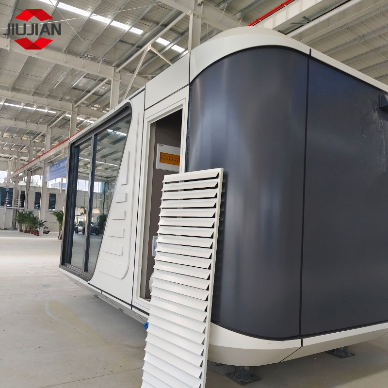 20 FT Space Capsule House Japanese Pod Hotel with Glass Wall