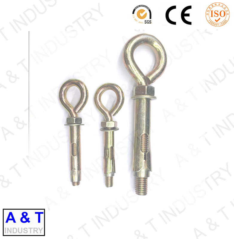 Глазковый болт с распорным анкером, оцинкованный