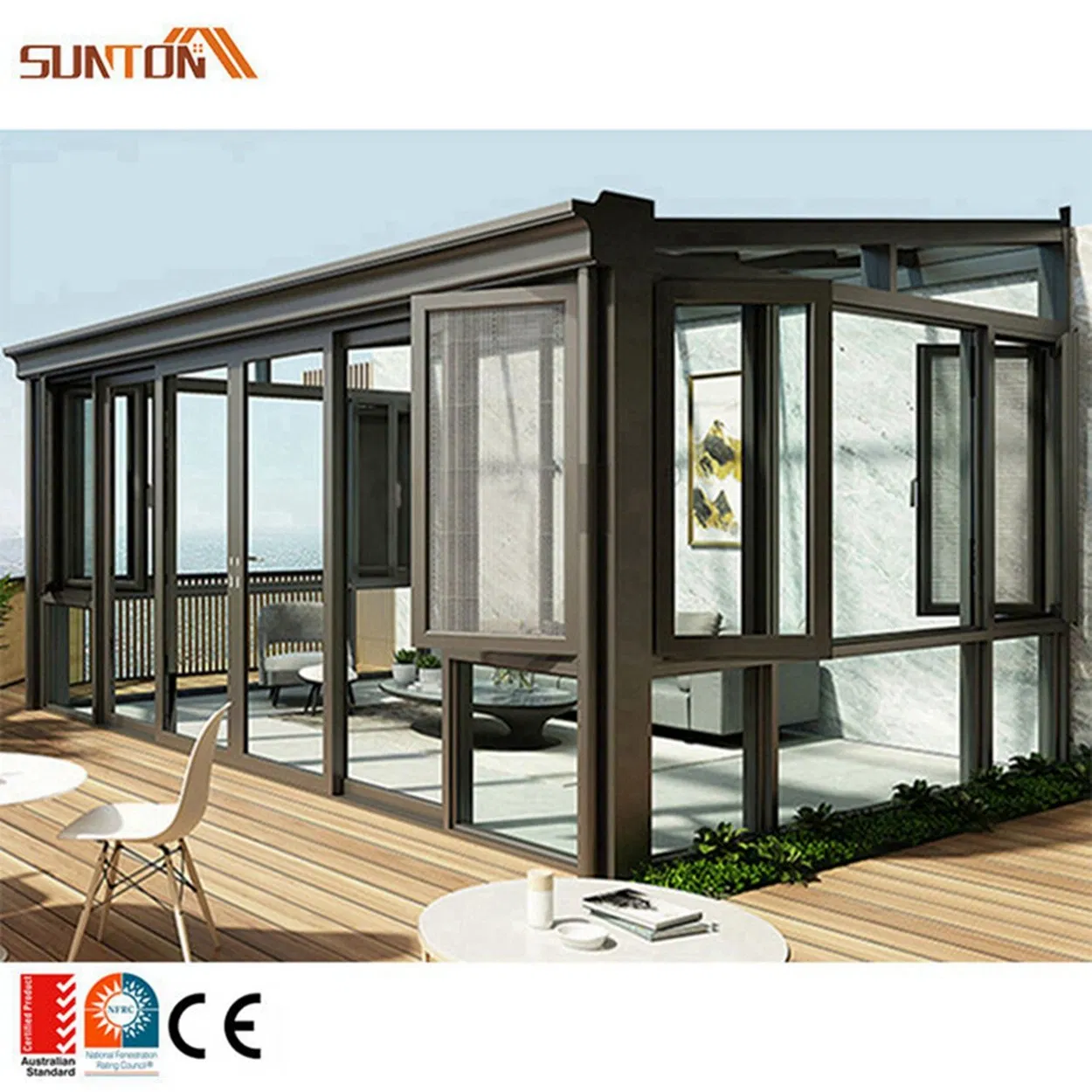 Tempered Glass Sunroom Antique Roof Patio Enclosure Sunroom Enclosed Porch Sunroom