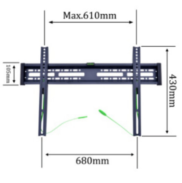Spring Self-Lock Fixed Mount 1.4mm Thickness TV Mount