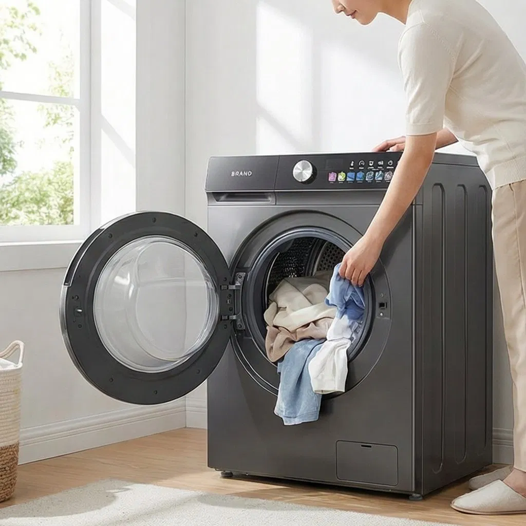 Energy-Efficient 10kg Premium Smart Washing Machine for Home Use