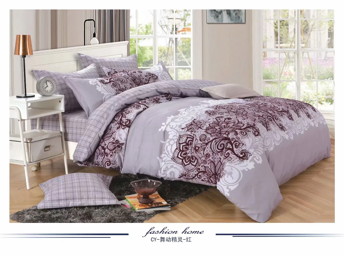 2022 New Design Luxury Cotton Feeling Microfiber Bedsheets Bedding Set