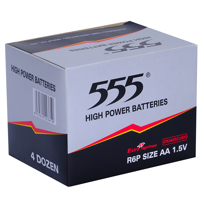 Батарейки AA 555 Carbon Zinc R6P, 1.5В