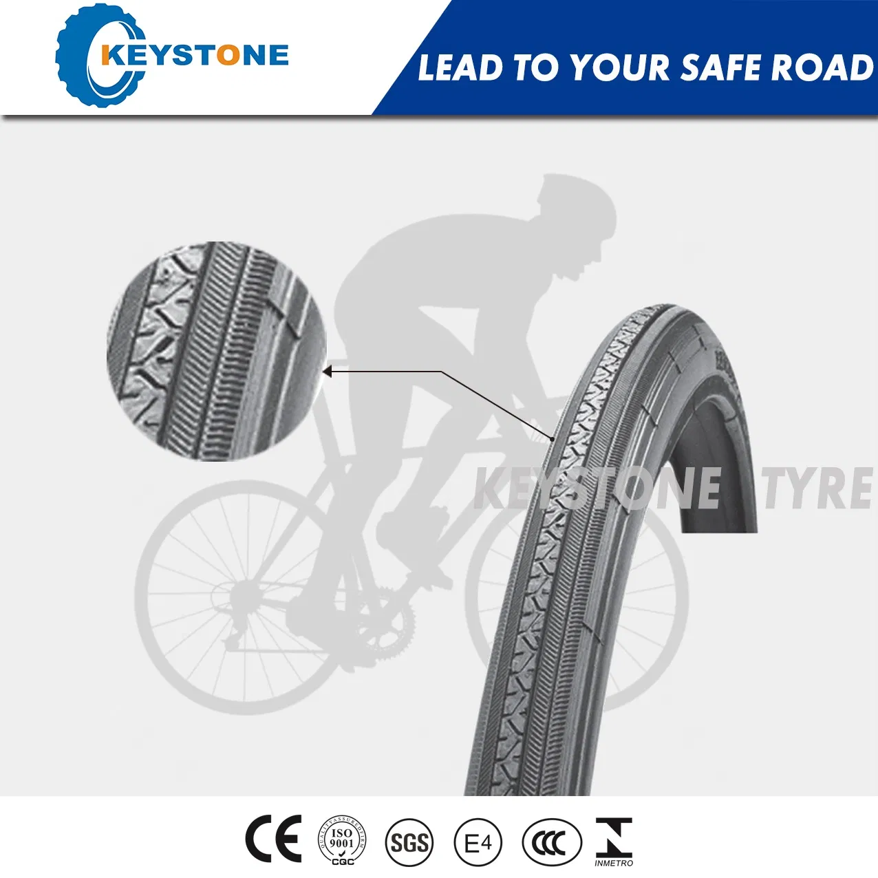 Шина BMX 20x1.75 с сертификатом ECE для стабильности