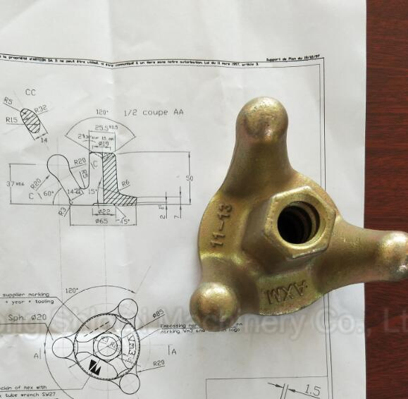 Крыльчатая гайка для опалубки, анкерная и пластинчатая