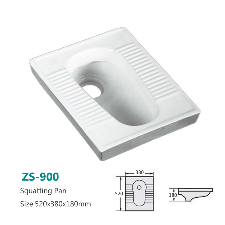 Factory Wholesale Price Bathroom Wc Toilet Ceramic Squatting Toilet Pan