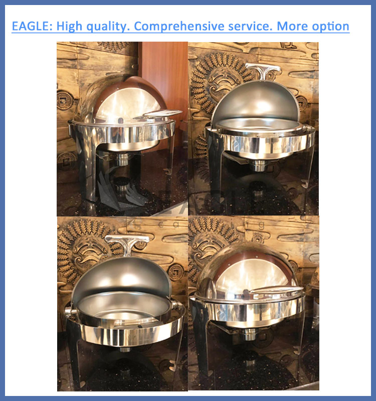 Hot Sell Obelong Roll Top Stainless Steel Chafing Dish