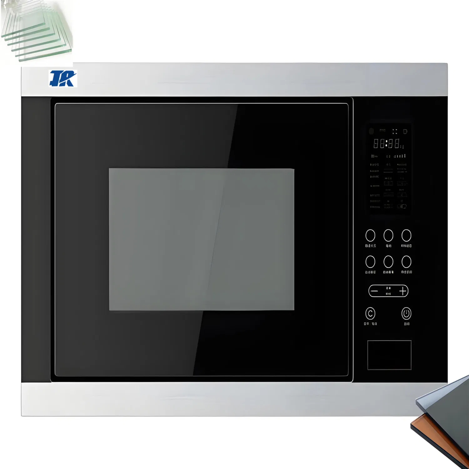 Microwave Oven Conrol Panel Front Door Tempered Glass