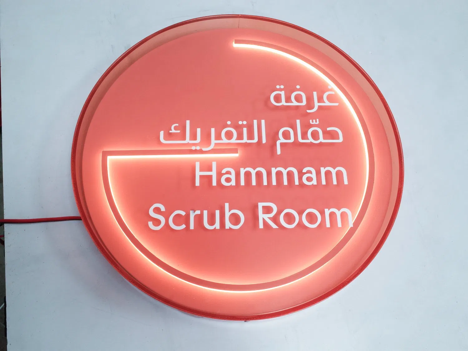 Hotel Custom Neon Sign Board Apartment Door Name LED 3D Letter Sign