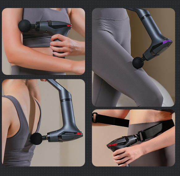 Split Band Fascia Gun Cervical Massager Detachable Handle Massage Gun