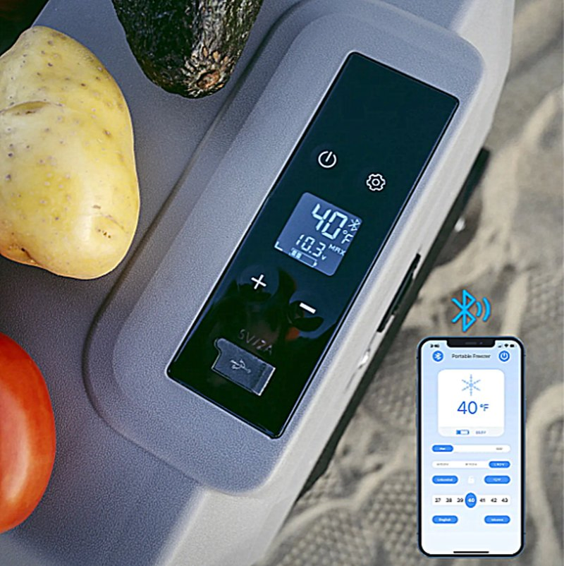 30L/40L/50L Portable Solar Fridge Freezer with APP Control Can Offer -4º F/-20º C for Car for Camping