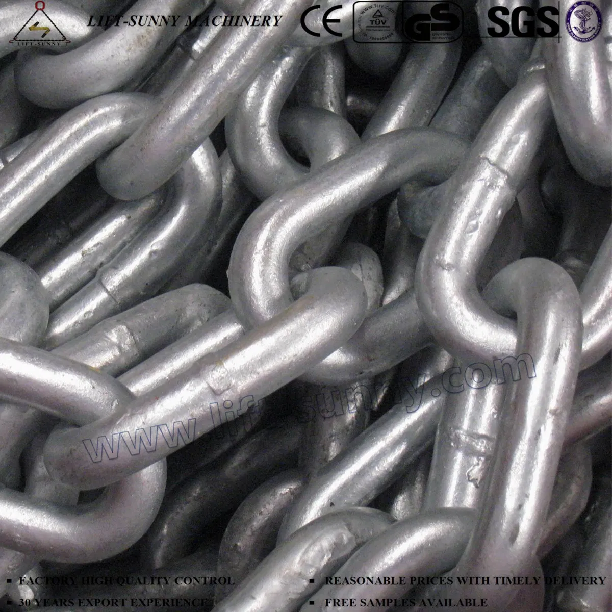 G80 Alloy Steel Chain Ship Marine Chain Welded Link Chain