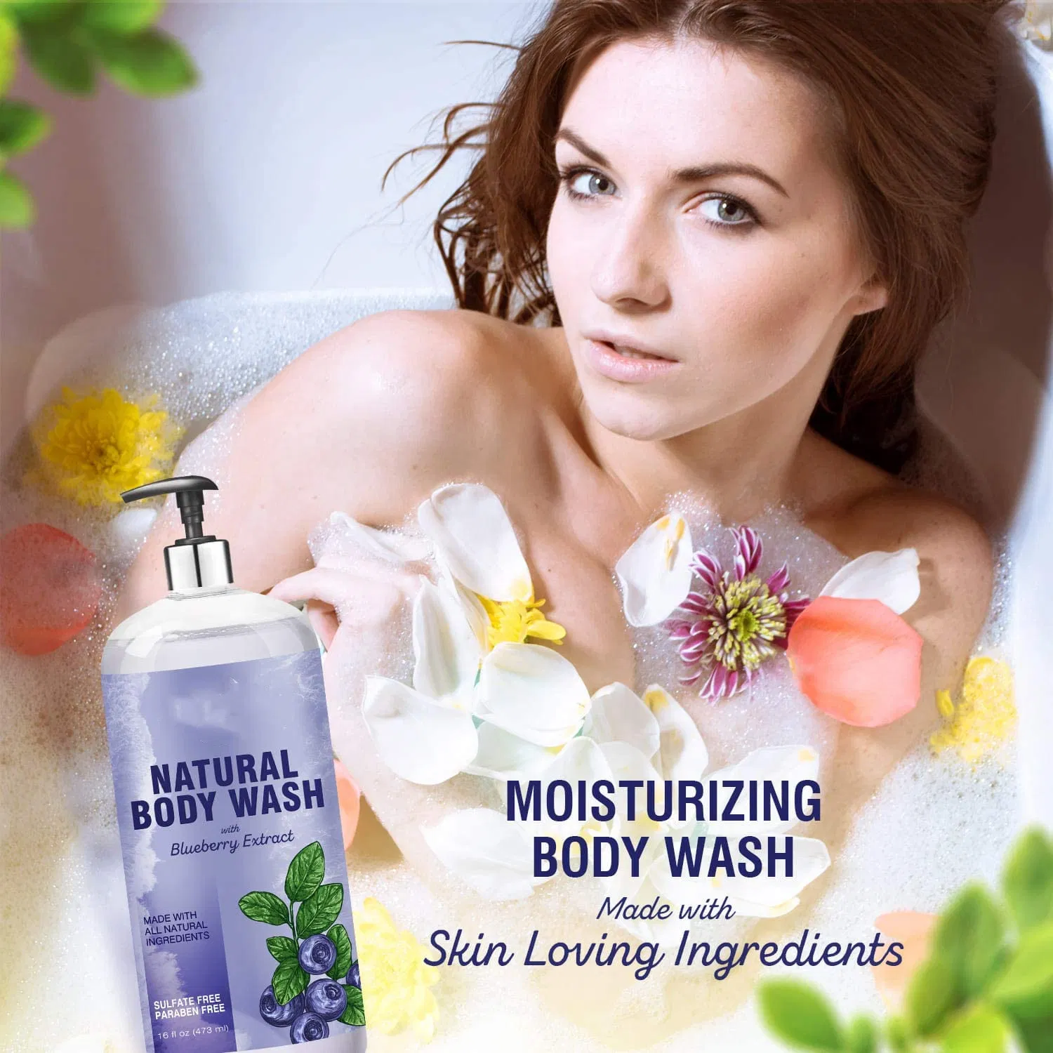 Fresh Scent Deep Clean White Care Rose Shower Gel