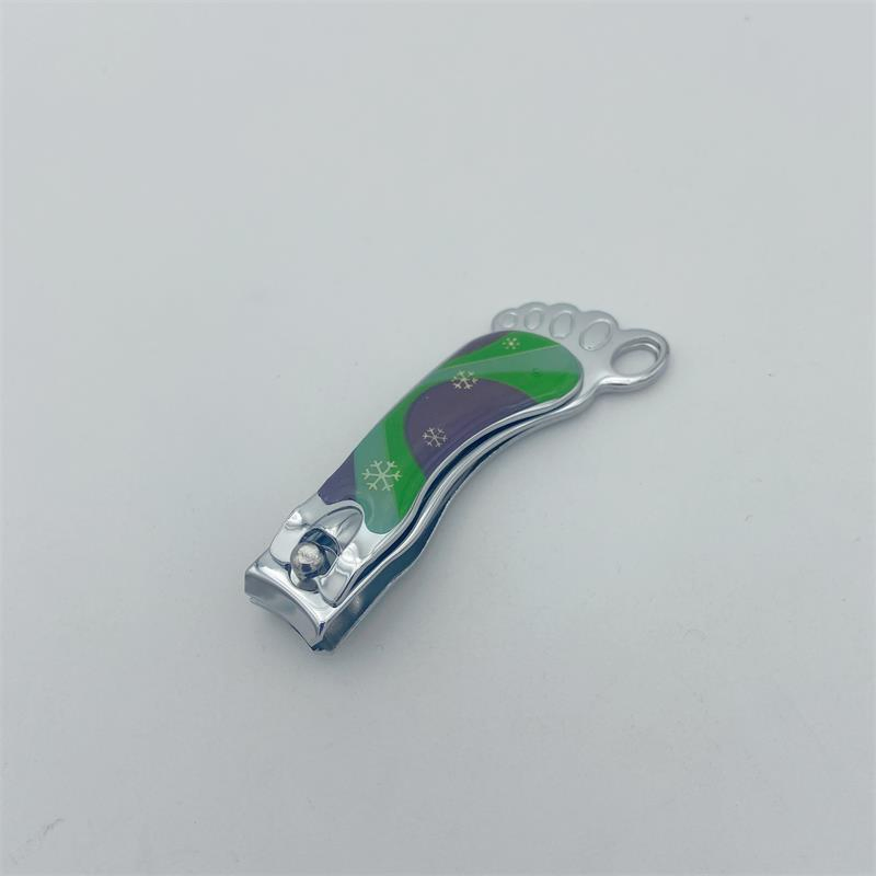 New Products Foot Shape Nail Cutter with Epoxy Sticker and Laser File