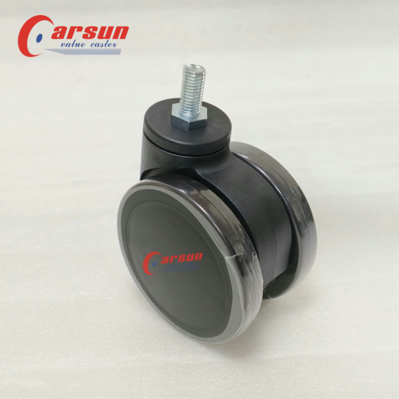 Special 4 Inch Black Swivel Nylon Stem Casters for Hospital Laboratory Equipment and Instruments OEM Supported