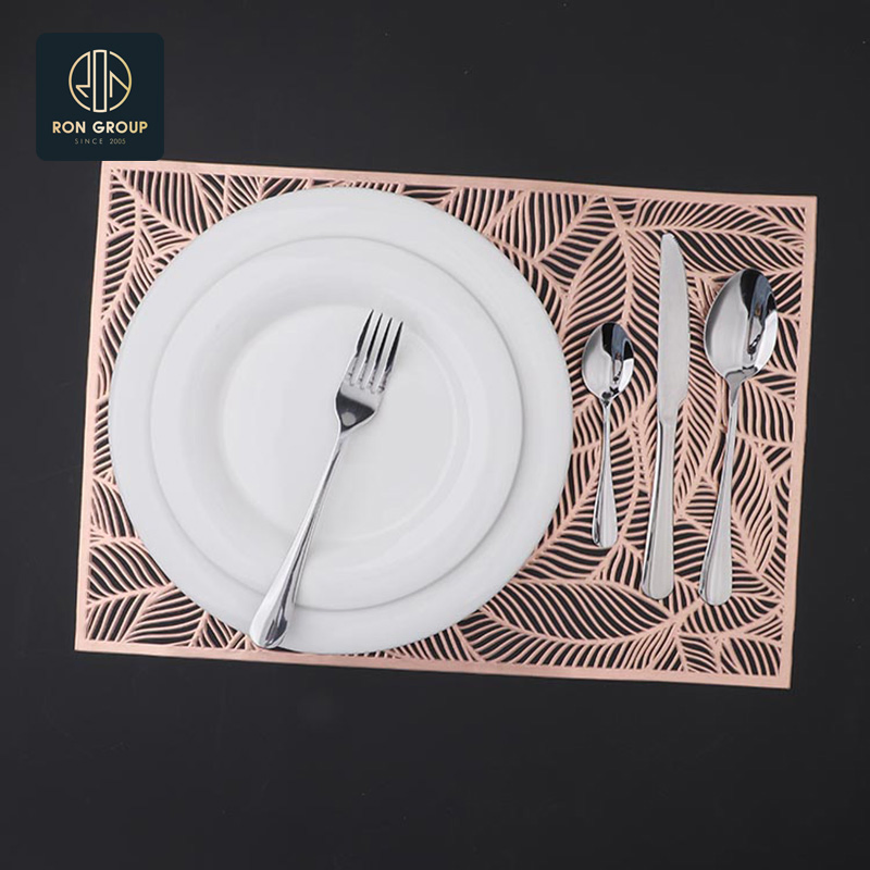 Wholesale Irregular Shape Dining Table Mats Heat Resistant Placemat for Restaurant