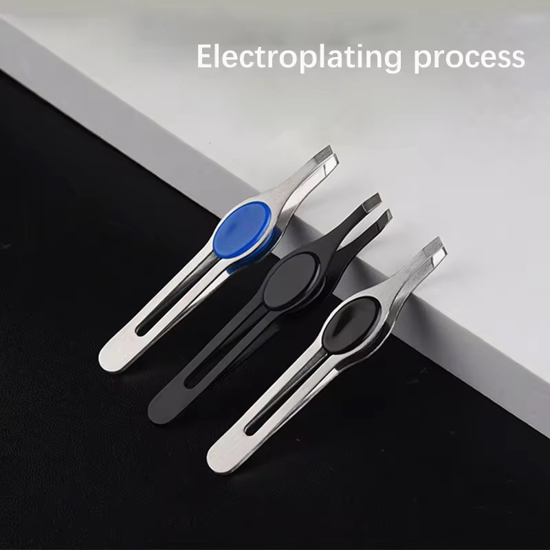 Custom Stainless Steel Beauty Eye Hair Removal Tool Eyelash Extension Eyebrow Tweezers