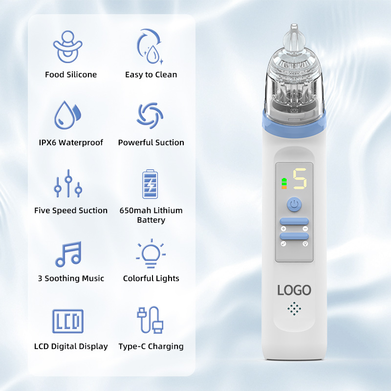 X50 Electric Baby Nasal Aspirator Suction Nose Cleaning Device Rechargeable
