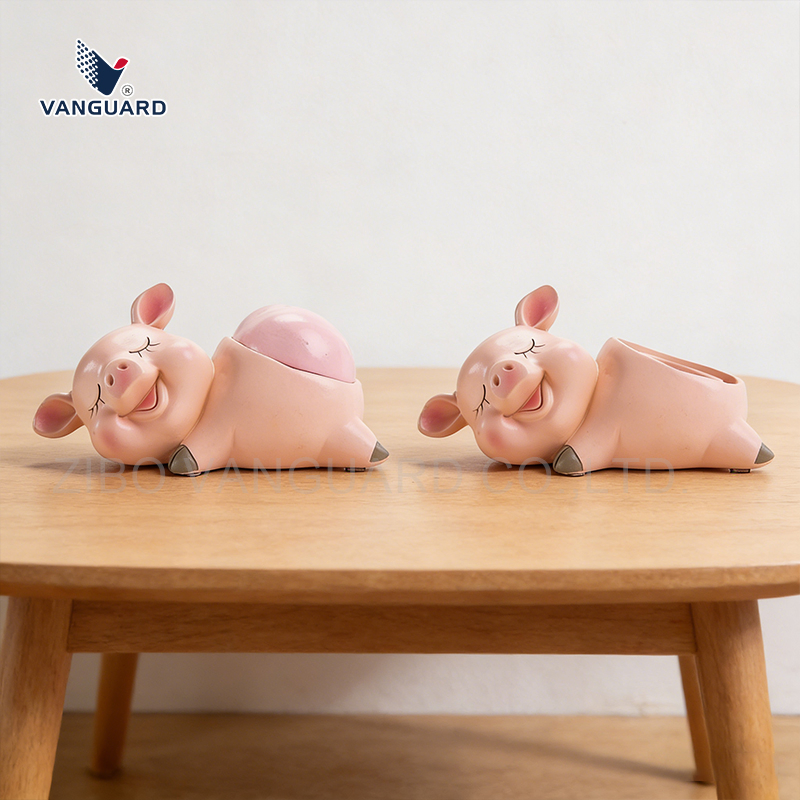 Cute Animal Design Storage Box Resin Ashtray Custom Resin Statue for Home Decoration