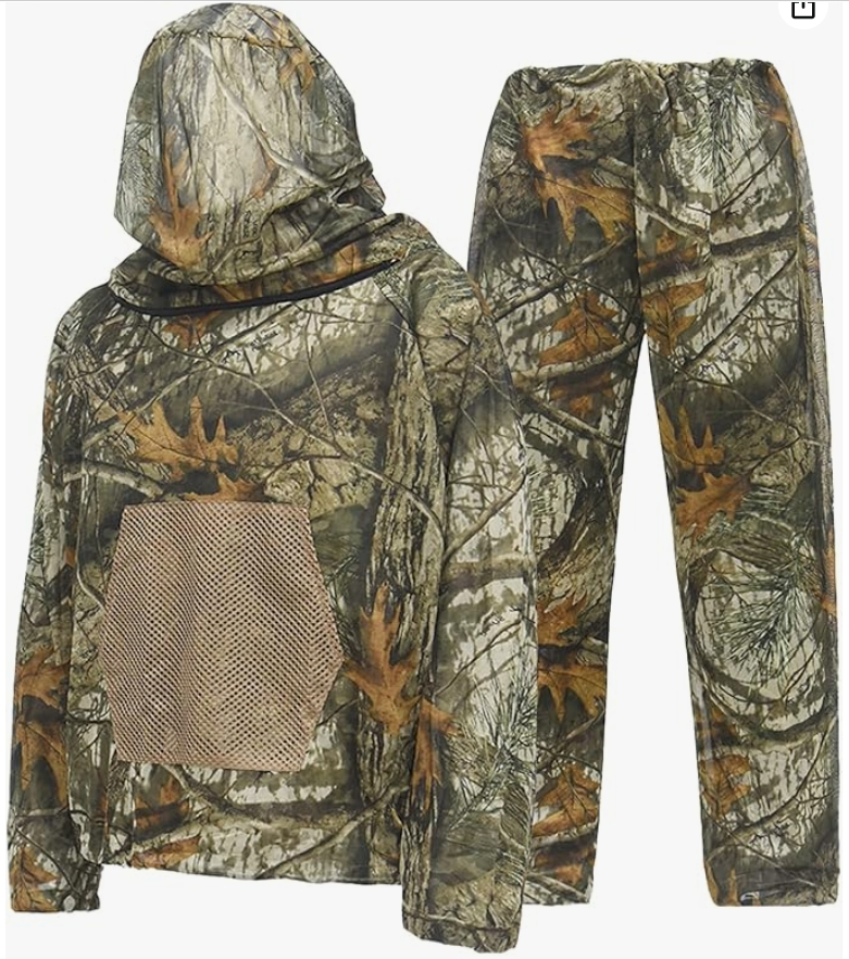 Disguiser Mosquito Suits Net Bug Pants & Jacket Hood Sets Ultra-Fine Mesh - with Fishing Hiking Camping and Gardening