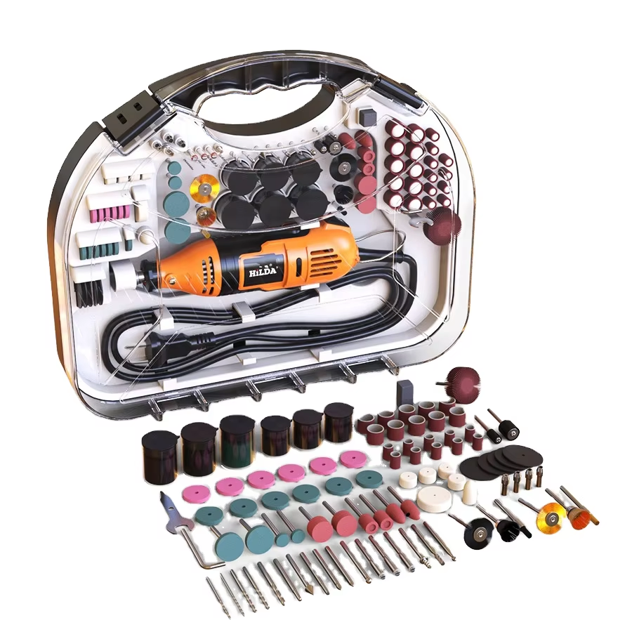 Portable Angle Grinder Tool with Cutting Blade and Grinding Disc