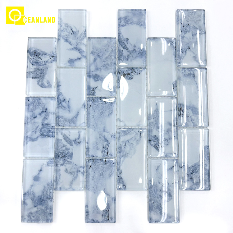 Мозаичная плитка из стекла для ванной и кухни