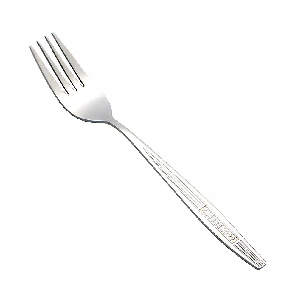 12PCS Cheap Tumble Polish Stainless Cutlery Fork Flatware Set