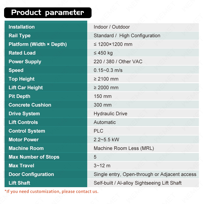 Luxury Elevator with All Details Customizable-