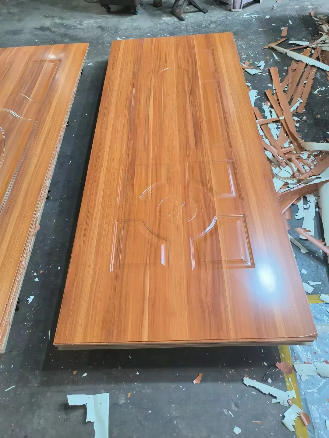 Factory Price Melamine Mould HDF Door Skin for Composite Wood Door