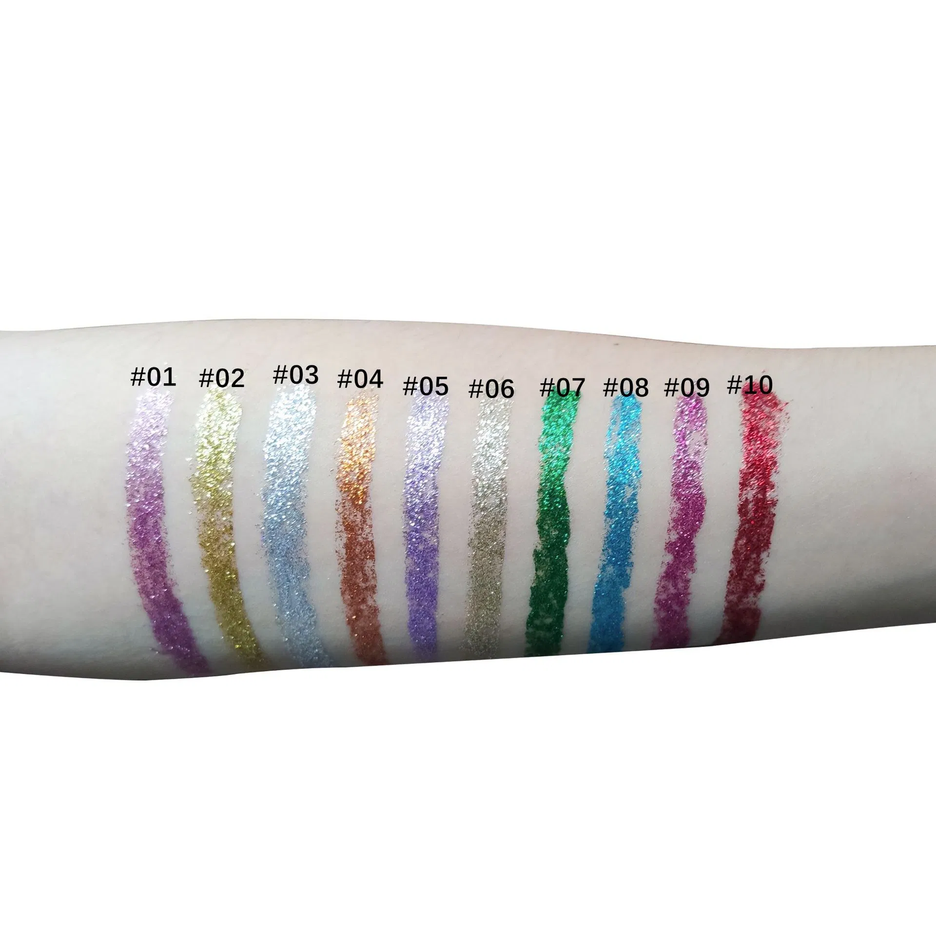 Waterproof 10 Color Private Label Glitter Liquid Eyeliner Gel Supplier