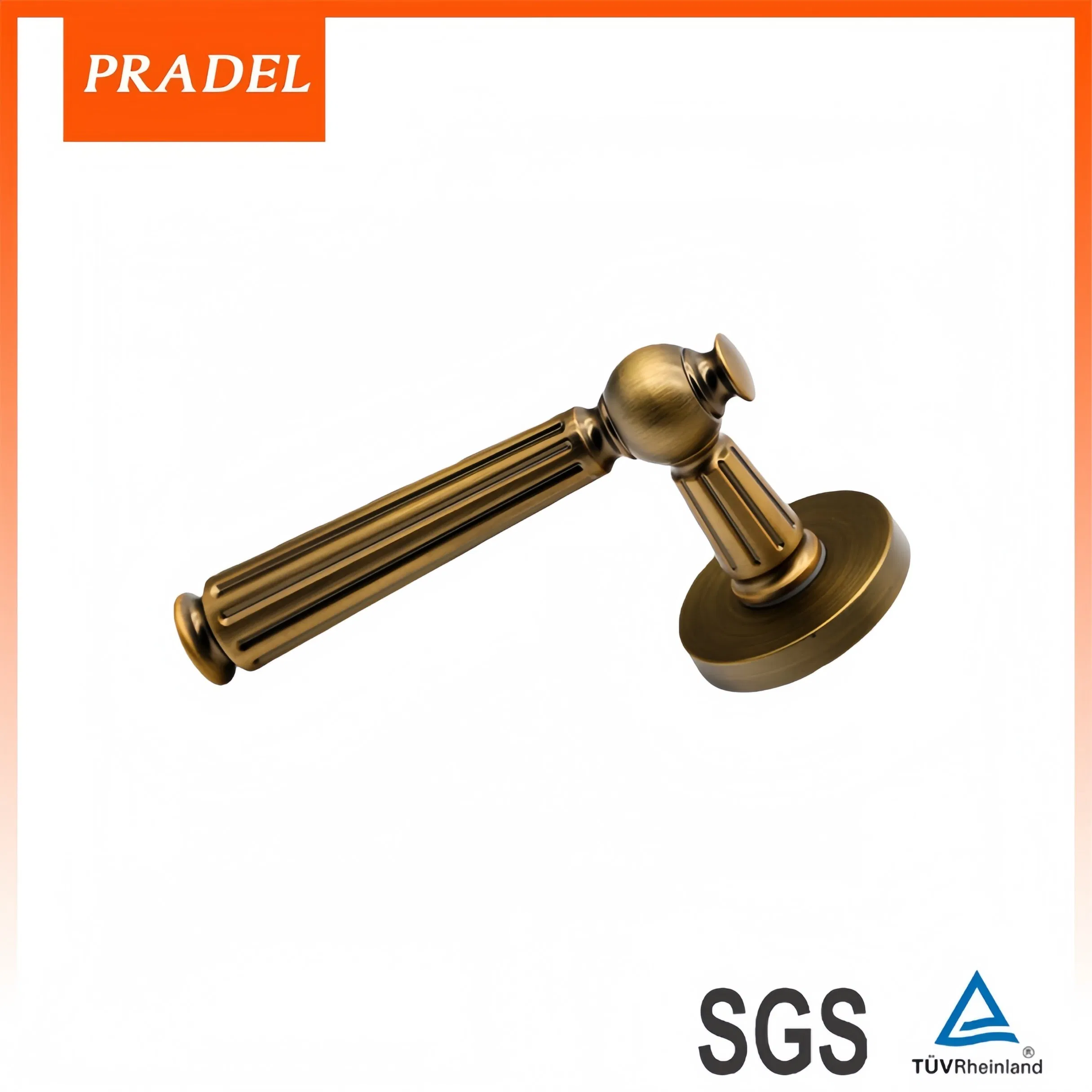 Building Hardware Goods Vintage Zinc Alloy Split Door Lever Handle Door Lock Door Handle Door Hardware for Wooden Door