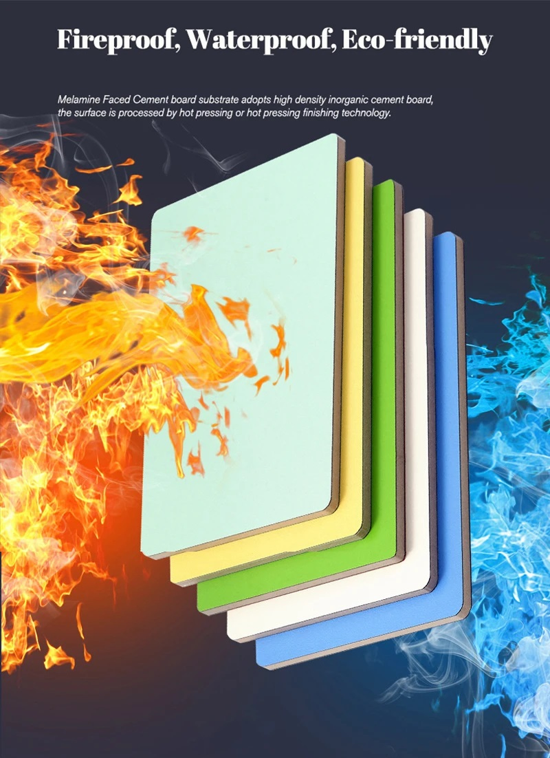 A1 Grade Ice Fire Wall Board Fireproof & Moisture-Resistant Easy Clean Smooth & Delicate Rich Diverse Colors Not Easily Damaged Decoration Material