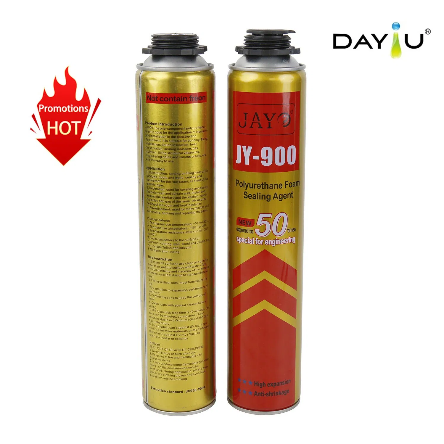 Expandable PU Polyurethane Spray Acoustic Insulation Foam for Window and Door Installation