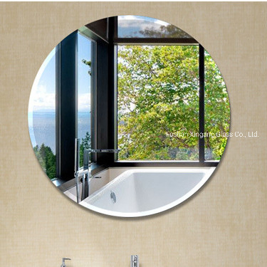 Wholesale Shelf Mirror Frameless Beveled Edge Finish Bathroom Wall Mirror